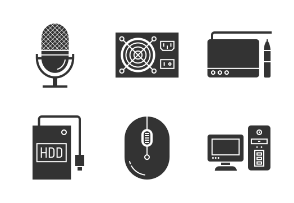 Computer Hardware and Accessories Glyph Style