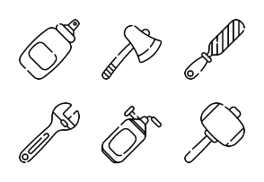 Construction Tools - Outline