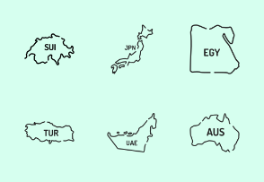 Countries maps.