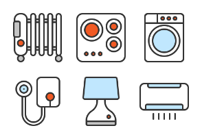 Electric Household Appliance (Filled Outline 64px)