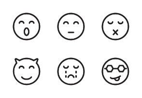 Emoticons Line Style