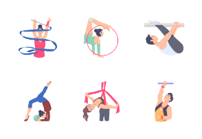 Flat Gymnast Characters