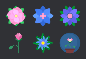 Flowers, plants & buds