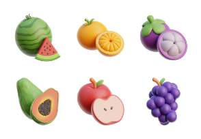 3D Fruits