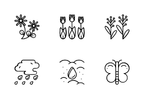 Gardening With Black And White Iconset