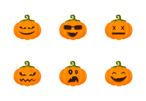 Halloween Pumpkins - Emoji set