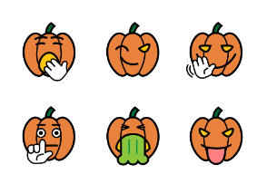 Halloween smiley color emoji - vol1