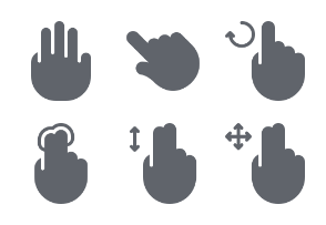 Hand Gestures - Glyphs