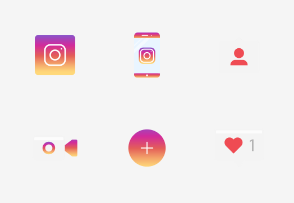 Instagram UI - Flat