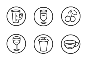 Kitchen icons circle