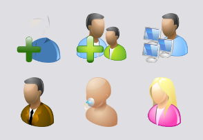 Large People SVG Icons