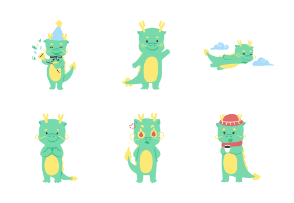 Little Chinese dragon characters
