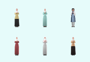Lynixa – Female Eid Mubarak 3D