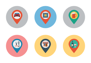 Maps and Navigation Flat Icons Vol 2