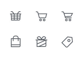 Mini icon set - Business / Shop / Finance