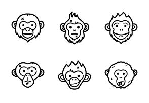 Monkeys Outline