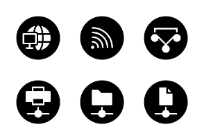 Network UI - Line Badge (Glyph)