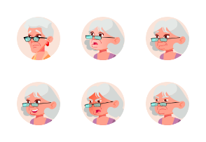 Old People Face Avatar