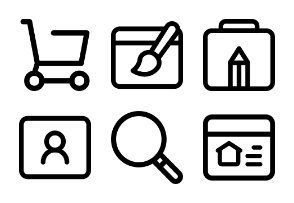 Icons for web-marketing site's
