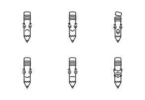 Pencil Character Emoji