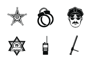 Police Icon set