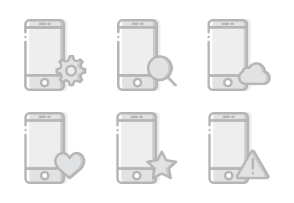 Smashicons Interactions - Greyscale - Vol 2