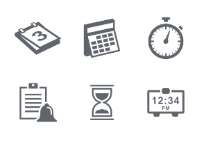Time and Schedule icons