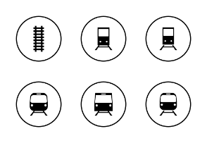 Train circle outline