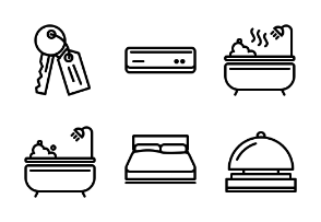 UI Iconset Hotel Outline