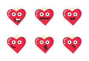 Valentine Heart Emoji Funny Avatar