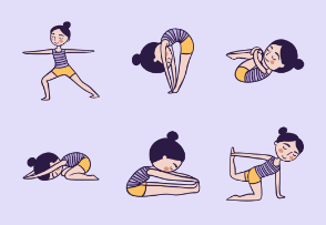 Yoga Poses Purple